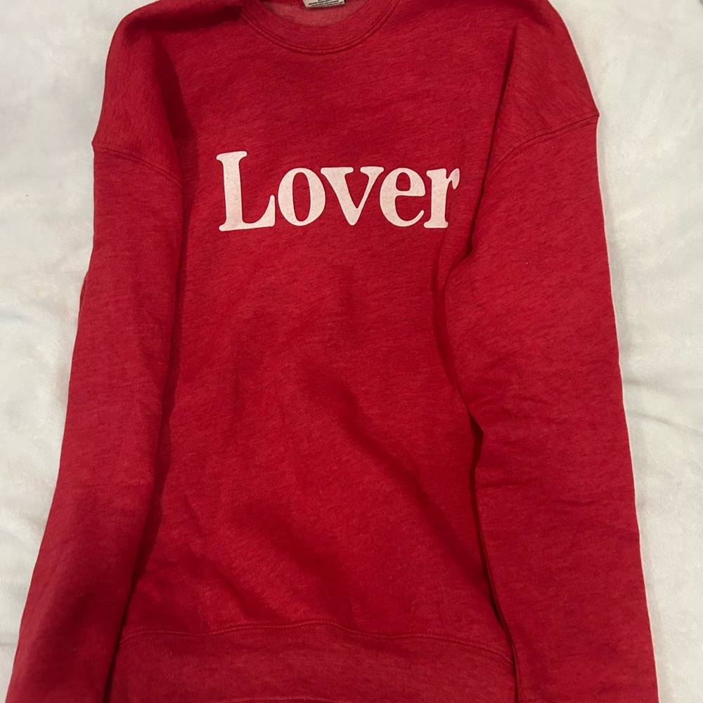 Red 'Lover' Sweatshirt